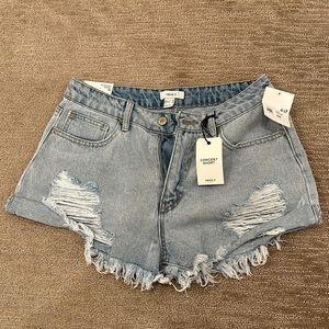 Forever 21 light wash denim shorts